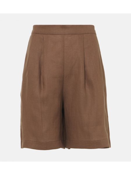 Linned bermudashorts Asceno brun