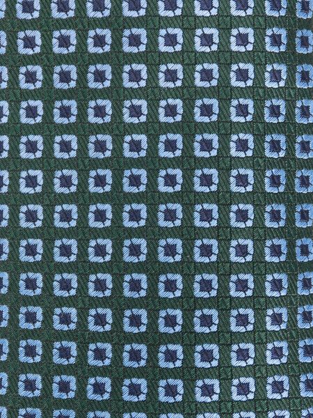 Corbata con estampado geométrico Canali azul