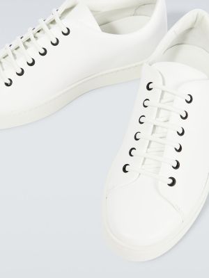Zapatillas de cuero Manolo Blahnik blanco