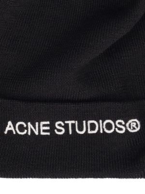 Czapka Acne Studios czarna