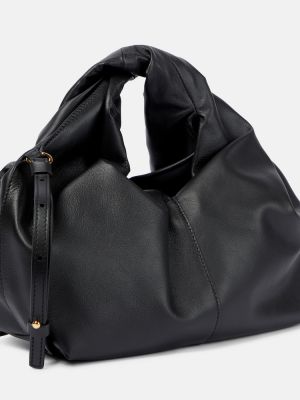 Kožená nákupná taška Jw Anderson čierna