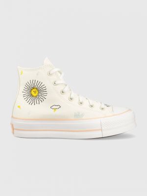 Pantofi cu stele Converse bej