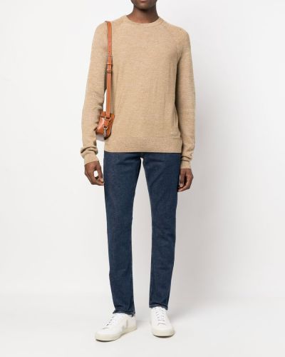 Vilnonis megztinis Calvin Klein ruda