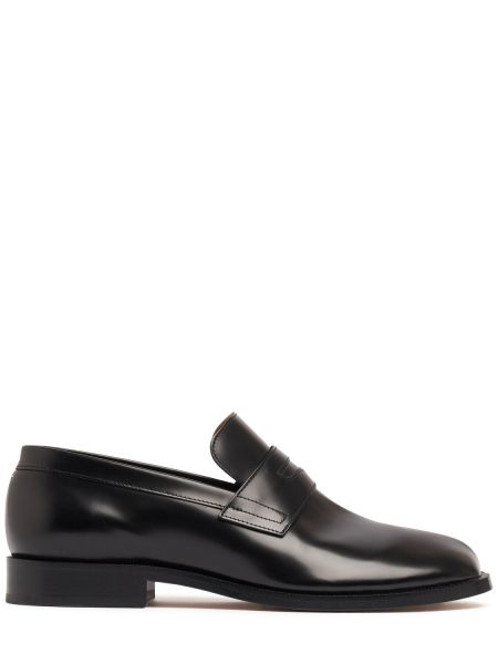 Skinn loafers Maison Margiela svart