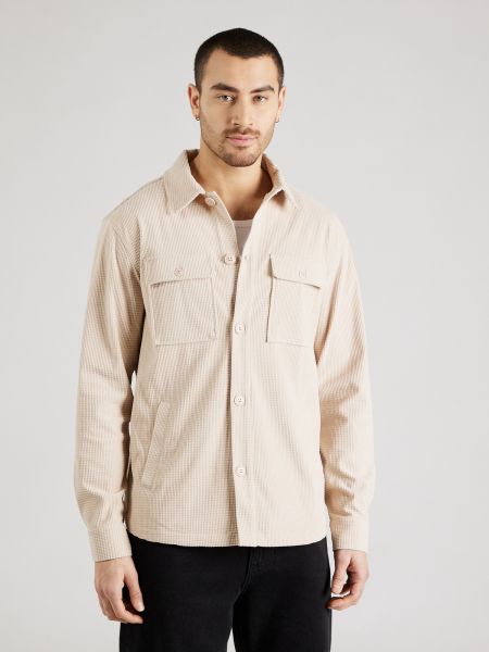 Camicia About You X Kevin Trapp beige