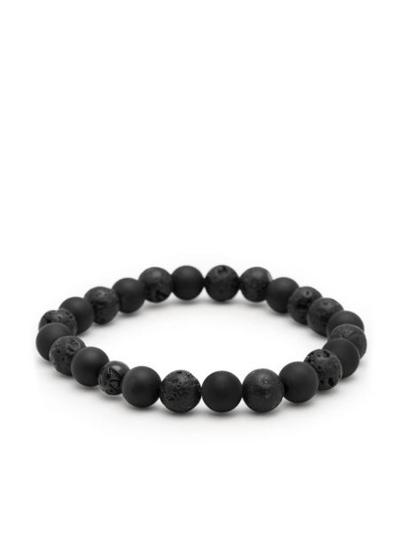 Bracelet avec pierres découratives Nialaya Jewelry noir