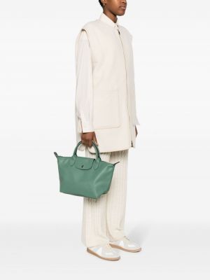 Shopper kabelka Longchamp zelená