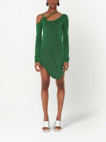Asymetrické šaty Jw Anderson zelené