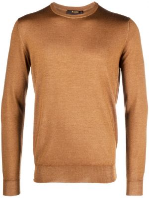 Pleteni džemper Moorer smeđa