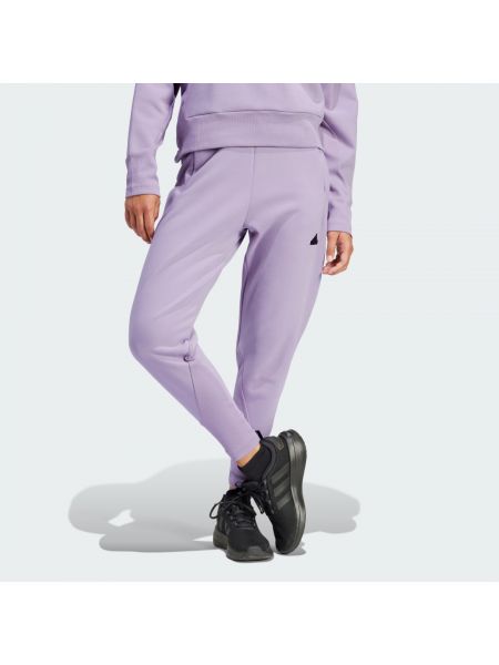 Spodnie Adidas fioletowe