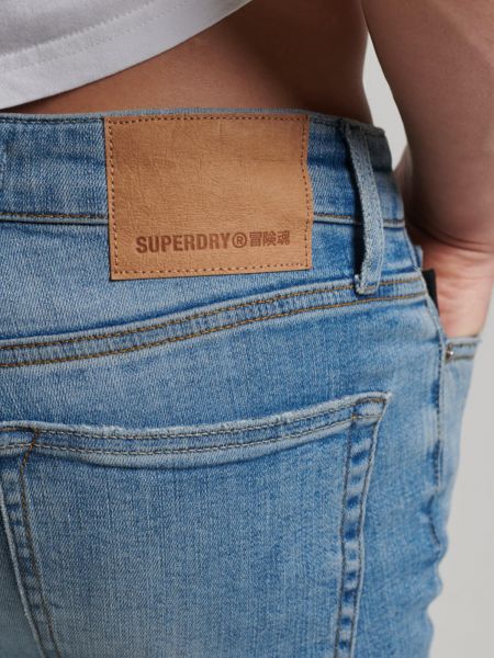 Jeans skinny Superdry bleu