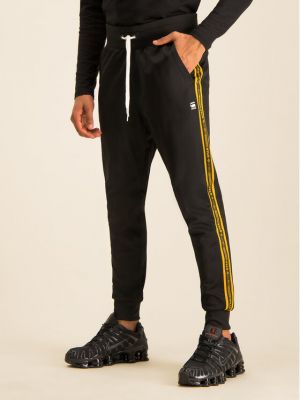 Slim fit sportovní kalhoty s hvězdami G-star Raw černé
