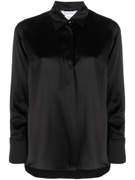 Svilena košulja Max Mara crna