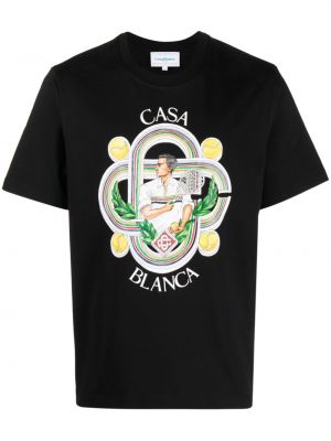 Bavlněné tričko Casablanca černé
