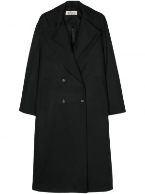Μάλλινο παλτό Róhe μαύρο