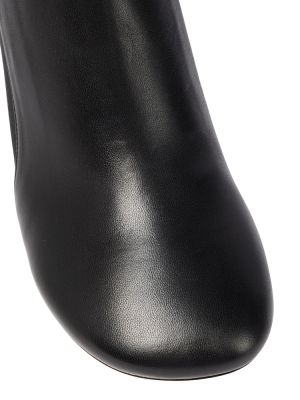 Stivali di gomma di pelle Proenza Schouler nero