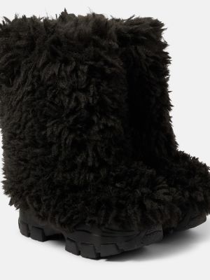 Кожа зимни обувки за сняг Goldbergh черно