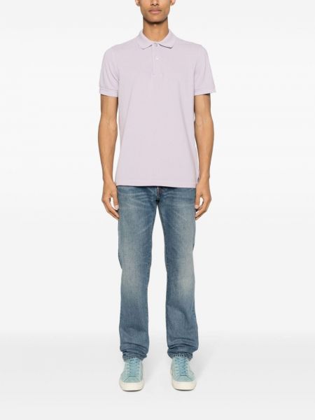 Kokvilnas polo krekls Tom Ford violets
