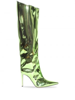 Kožené kotníkové boty Alexandre Vauthier zelené