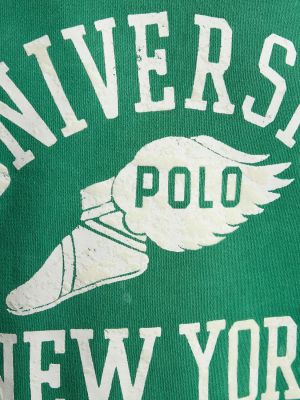 Mikina bez kapucne s potlačou Polo Ralph Lauren zelená