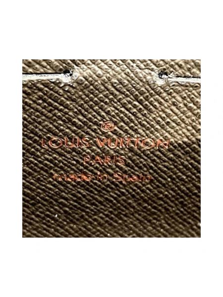 Cartera de cuero retro Louis Vuitton Vintage marrón