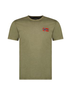 Tričko s krátkými rukávy Geographical Norway zelené