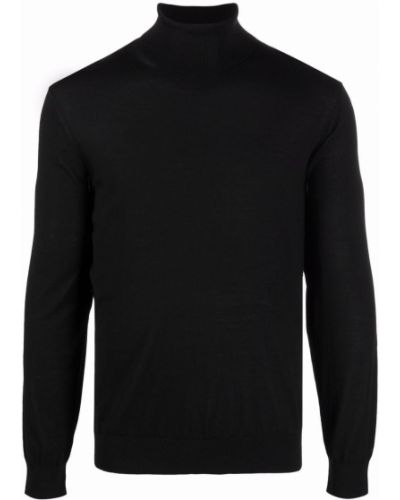 Jersey de cuello vuelto de tela jersey Z Zegna negro