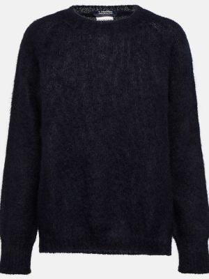 Moherowy sweter S Max Mara niebieski