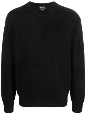 Vlnený sveter z alpaky A.p.c. čierna