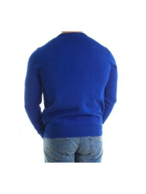 Sweter z okrągłym dekoltem Emporio Armani niebieski