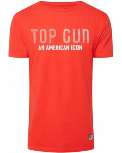 T-shirt z printem Top Gun, czerwony