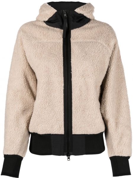 Fleece jacke mit reißverschluss Canada Goose beige