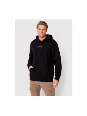 Hoodie con stampa Guess nero