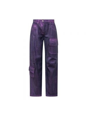 Pantalon droit Msgm violet