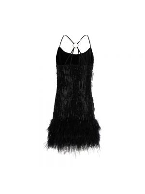 Sukienka z cekinami w piórka Liu Jo czarna