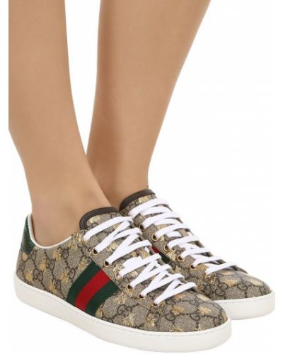 Sneakers Gucci Ace μπεζ