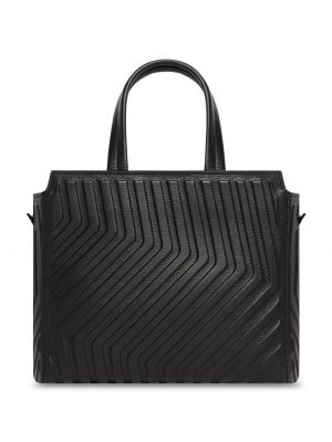 Leder shopper handtasche mit reißverschluss Balenciaga schwarz