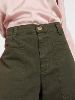 Pantaloni cargo in velluto di cotone Velvet verde