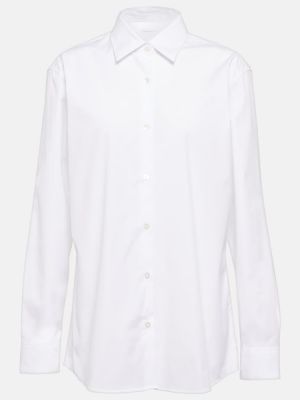 Camicia di cotone Dries Van Noten bianco