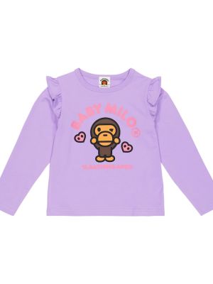 Trøje bomuld top for piger Bape Kids lilla