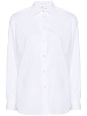 Βαμβακερό πουκάμισο P.a.r.o.s.h. λευκό