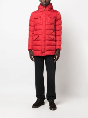 Kabát s kapucí Herno červený