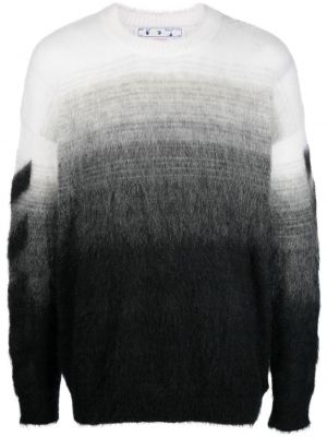 Pleteni dugi džemper Off-white