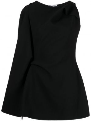 Asymetrické koktejlové šaty Maticevski černé
