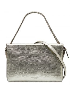 Bőr táska Givenchy Pre-owned ezüstszínű