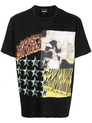 T-shirt Just Cavalli svart