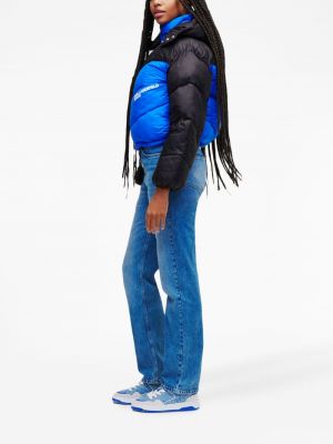 Džínová bunda s kapucí s potiskem Karl Lagerfeld Jeans