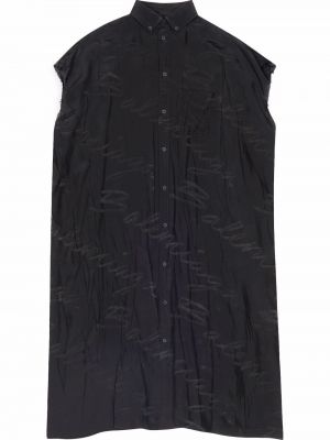 Μίντι φόρεμα Balenciaga μαύρο