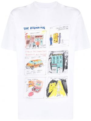 Pamučna majica s printom Kidsuper bijela