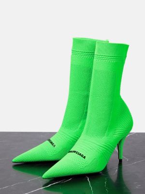 Kotníkové boty Balenciaga zelené